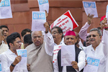 Opposition protests against SIR in Parliament complex